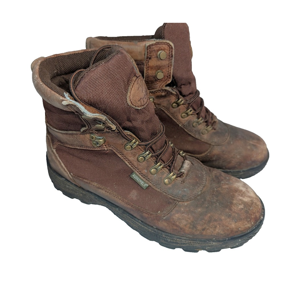 Justin Trekker mens work boots leather size 11 Waterproof Field/Combat style